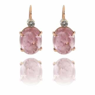Turmalin Cabochon Ohrringe